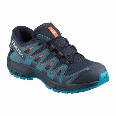 Salomon XA PRO 3D CLIMASALOMON™ WATERPROOF - Lasten Polkujuoksukengät - Laivastonsininen/Sininen